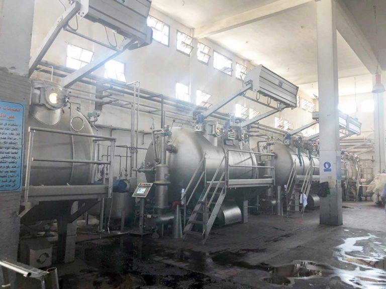 Our new startup up of Sclavos machines for United dyers At Sadat City